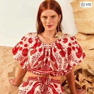 NWT Farm Rio Jungle Flow Top - S